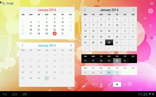 Month Calendar Widget android App screenshot 3